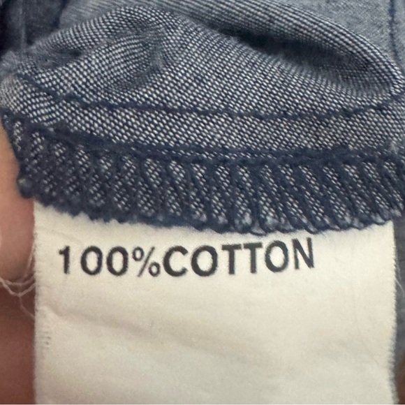 eShakti Dark Blue Chambray Cotton Dress Size 20W - Picture 5 of 5